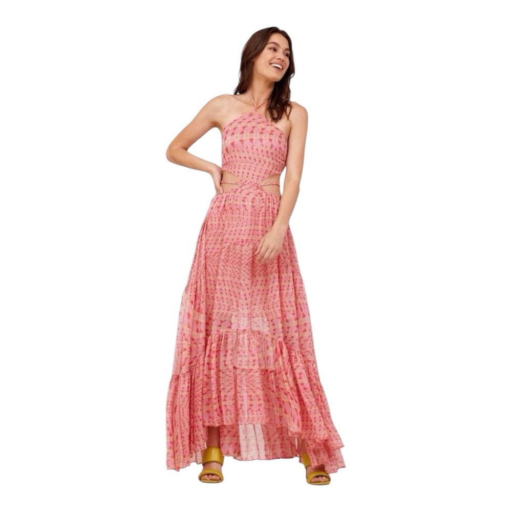 MISA Los Angeles Dailia Maxi Dress - Geometric Pattern - Women’s Size XS - New